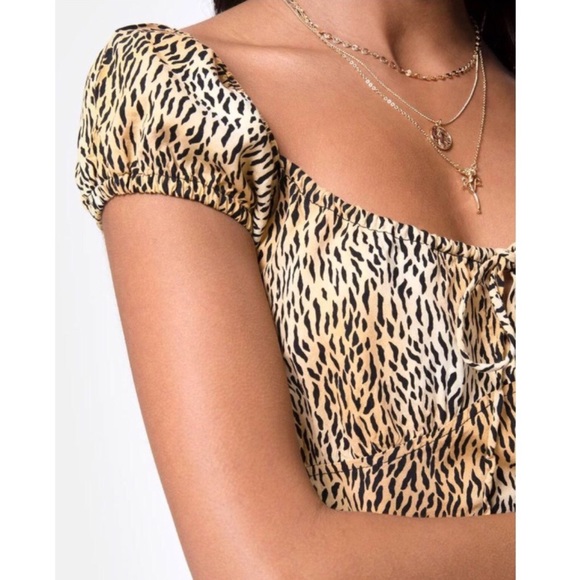 Motel Rocks Gavel Mini Dress - Mini Tiger Brown - Picture 8 of 9